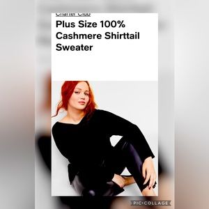 Charter Club Cashmere Shirt Hem Tunic Sweater